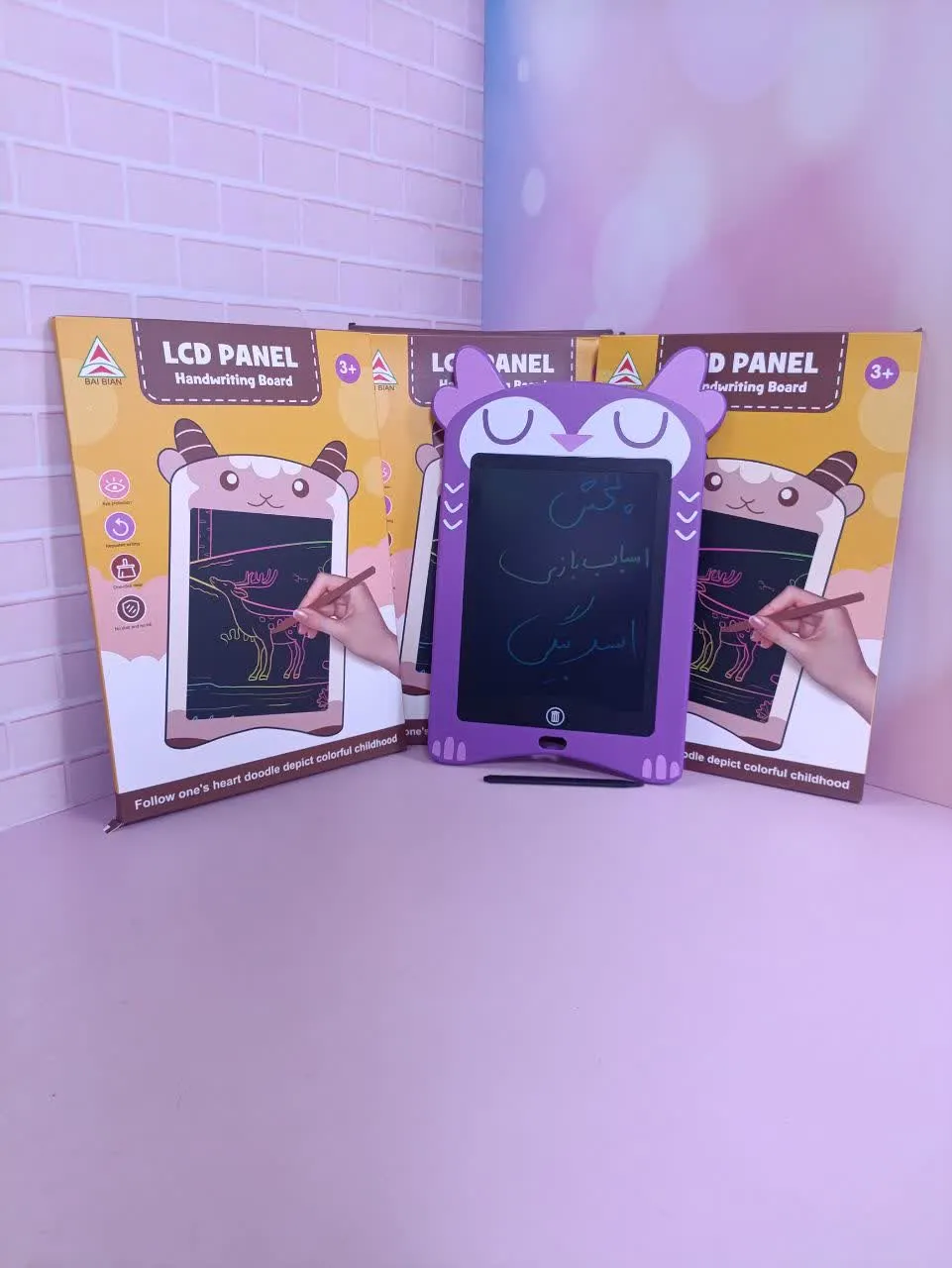 تبلت رنگی طرح حیوانات رنگی lcd PANEL