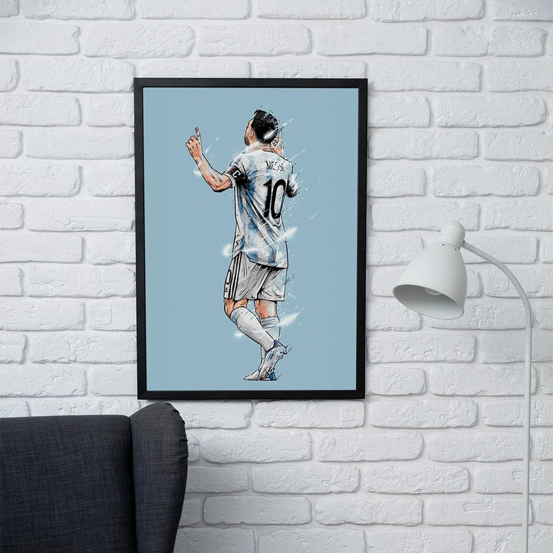 تابلو مدل دیواری طرح مسی Messi کد FD492