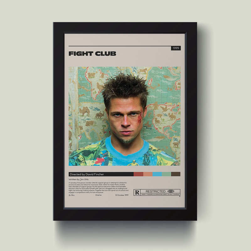 تابلو مدل Fight Club کدQ4526