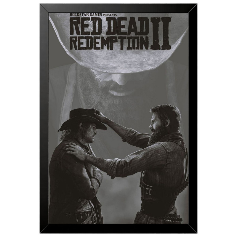 تابلو بکلیت طرح گیمینگ ردد red dead redemption 2 مدل B-po2199 فریم مشکی