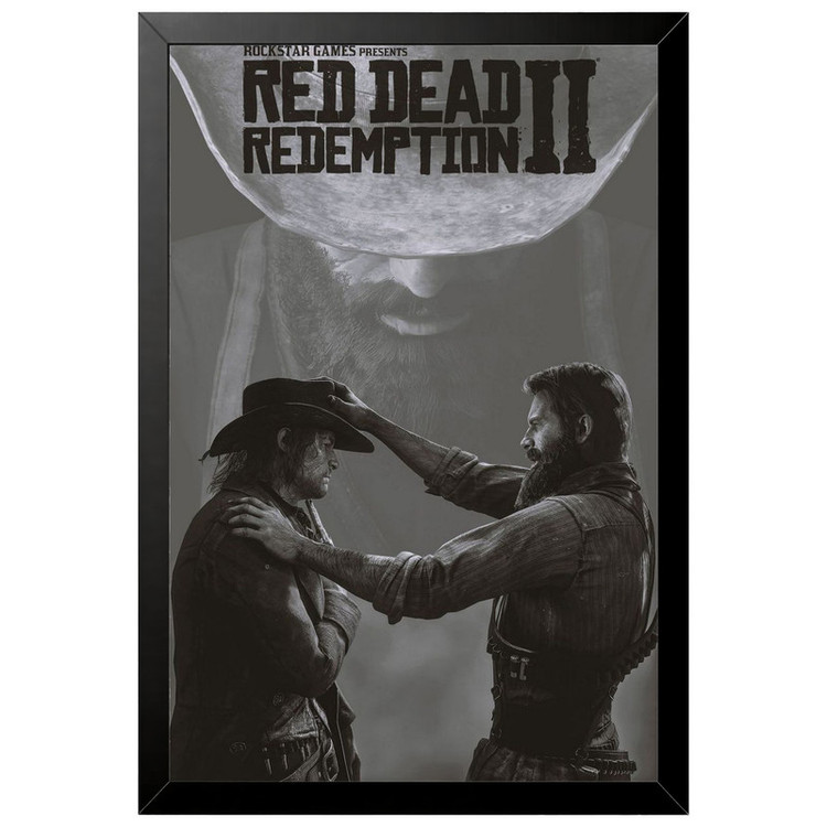 تابلو بکلیت طرح گیمینگ ردد red dead redemption 2 مدل B-po2199 فریم مشکی