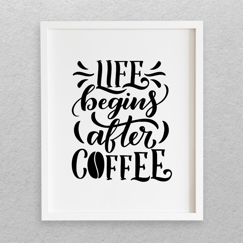 تابلو مدل نوشته انگلیسی طرح COFFEE کد 727