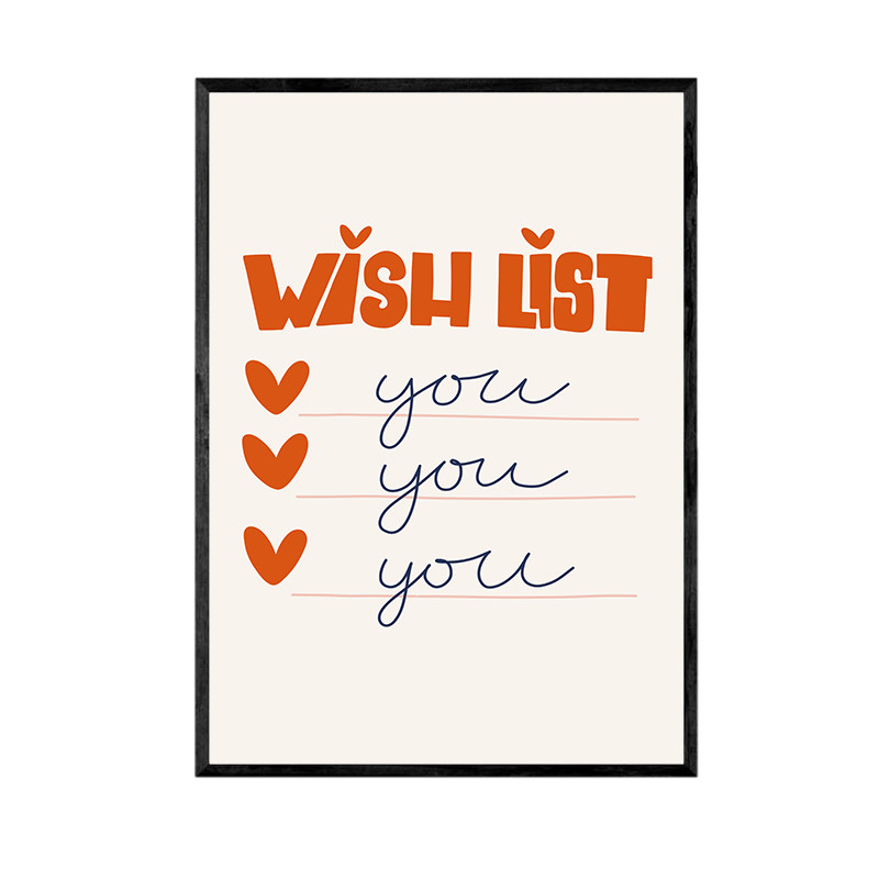 تابلو مدل wish list کد 64