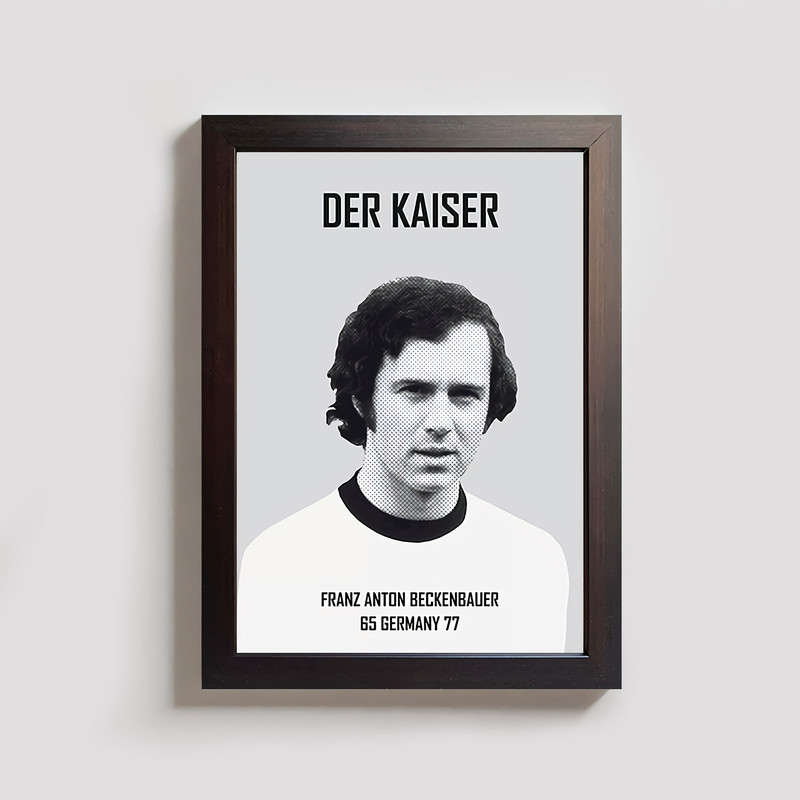 تابلو مدل فوتبالی فرانتس بکن باوئر franz beckenbauer BR068