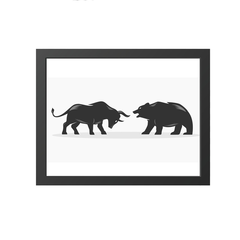 تابلو مدل دکوراتیو بازارمالی و ارز دیجیتال کد 1