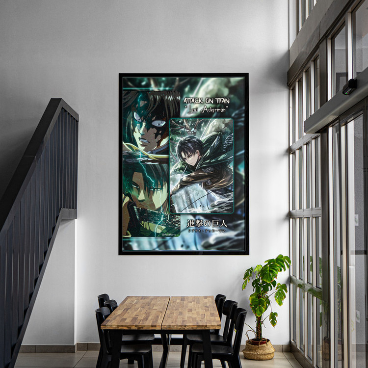 تابلو مدل انیمه طرح لیوای آکرمن