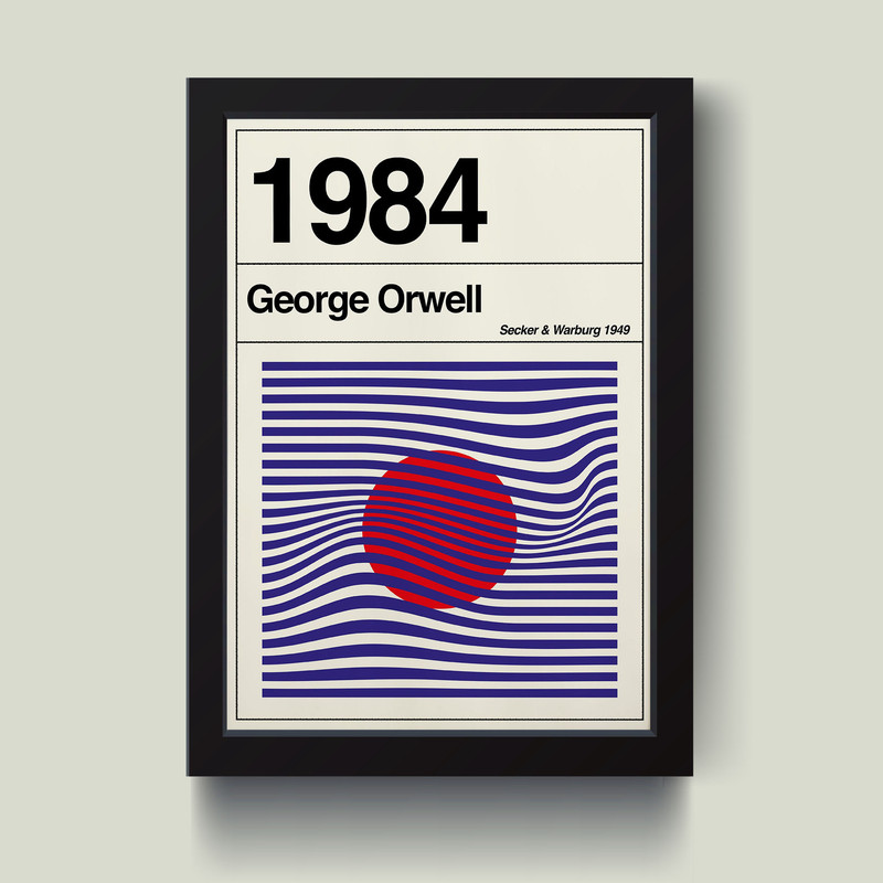تابلو مدل 1984 poster کدS1614-b