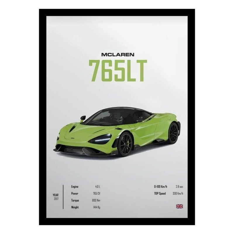 تابلو مدل ماشین مک لارن MC Laren 765LT