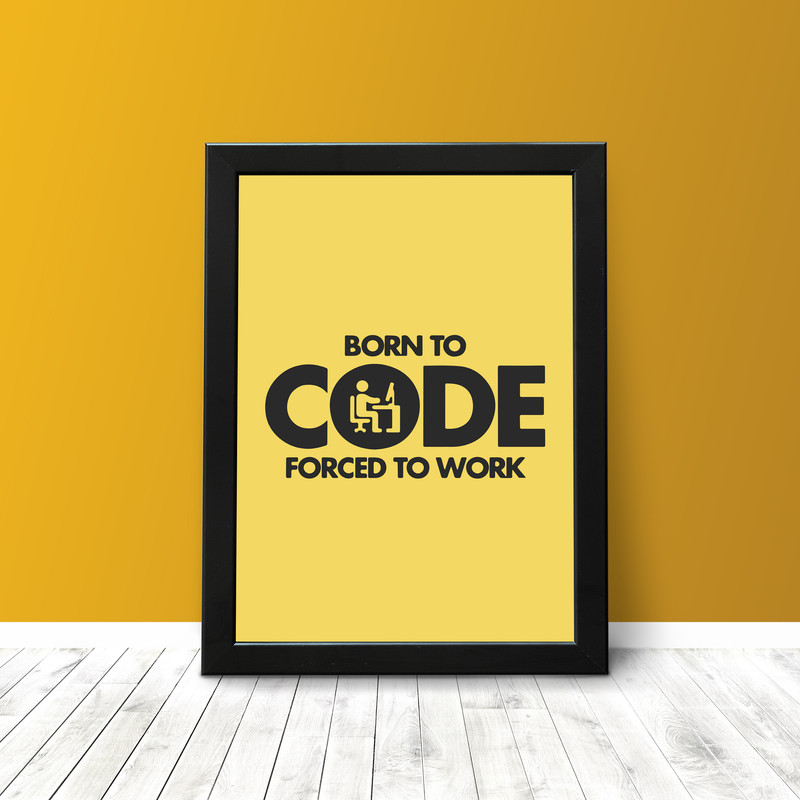 تابلو مدل برنامه نویسی Born to Code کد 107