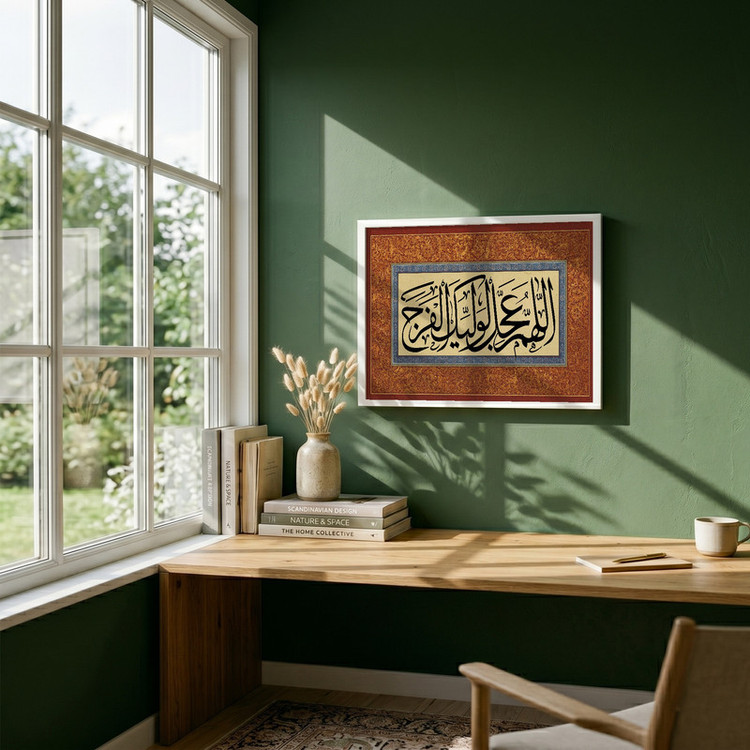 تابلو طرح مذهبی مدل G14774 فریم سفید