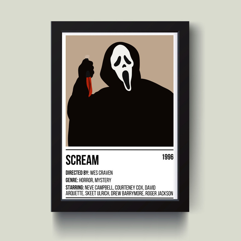 تابلو مدل مینیمال Scream کد Q15223