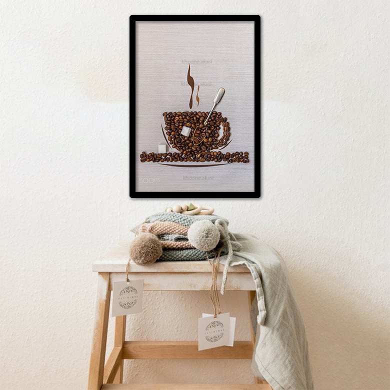 تابلو مدل فنجان قهوه coffe کد 1013