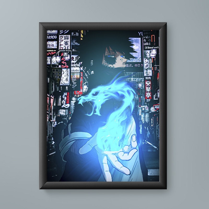 تابلو مدل انیمه دابی مای هیرو آکادمی Dabi My Hero Academia anime 14