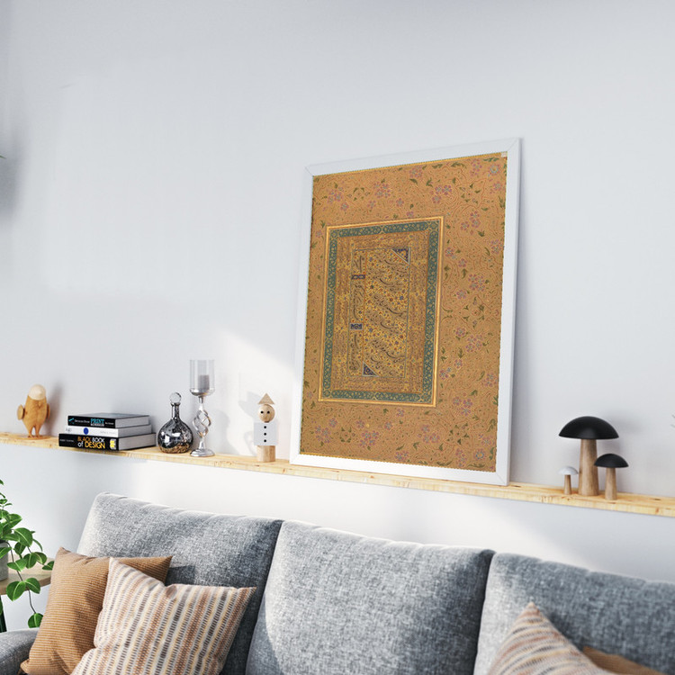 تابلو طرح خوش نویسی مدل G01036 فریم سفید