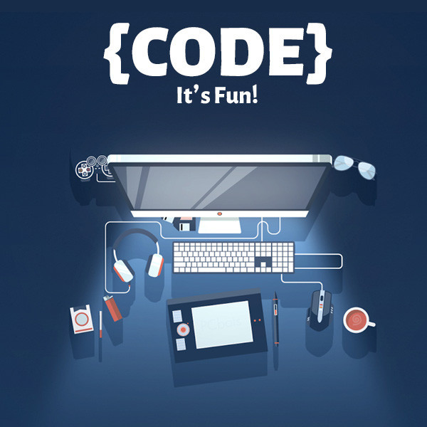تابلو 10×15 طرح برنامه نویسی مدل Code Its fun