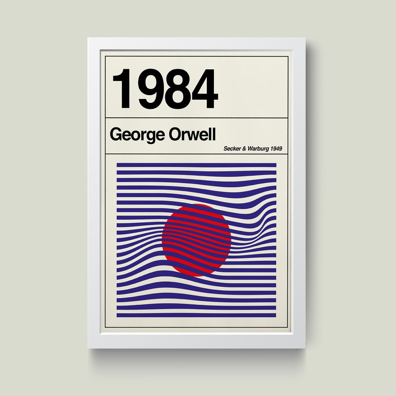 تابلو مدل 1984 Poster کدS1624-w