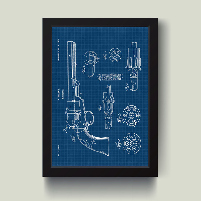 تابلو مدل مینیمال The Gun کد S2934-b