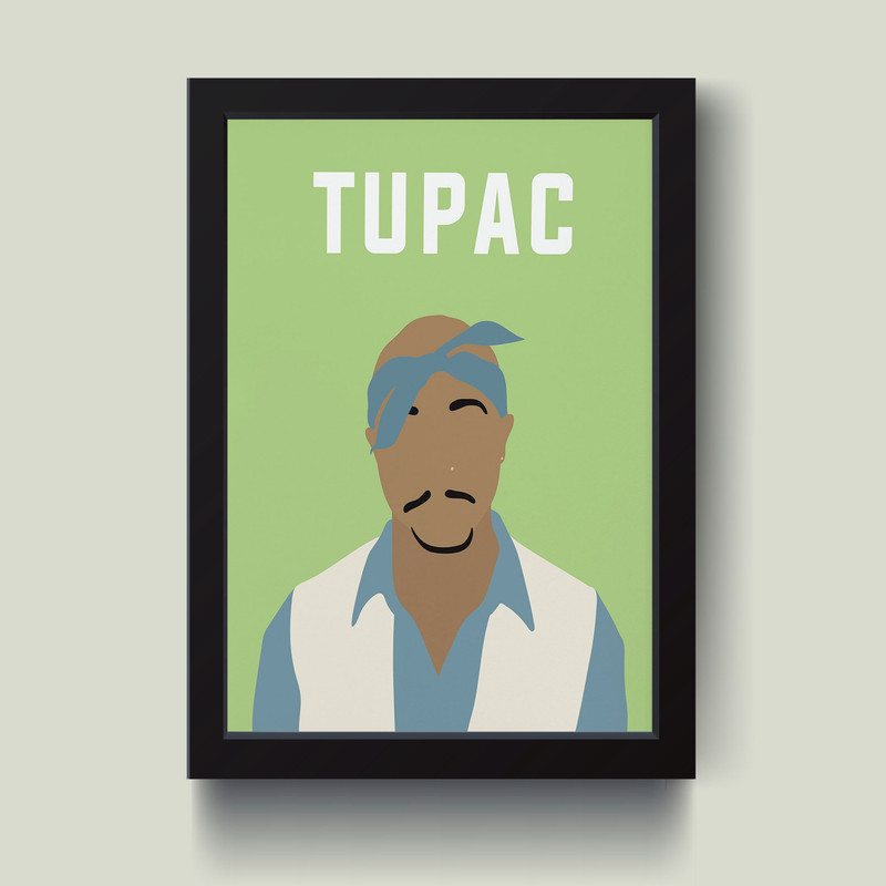 تابلو مدل مینیمال Tupac کد S1404-b