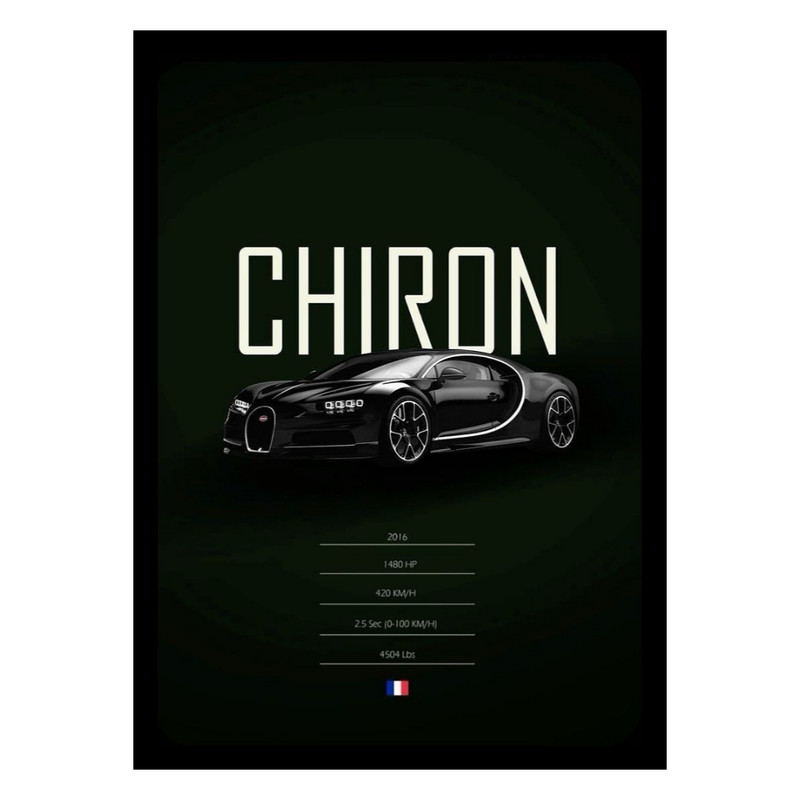 تابلو مدل ماشین بوگاتی شیرون Chiron
