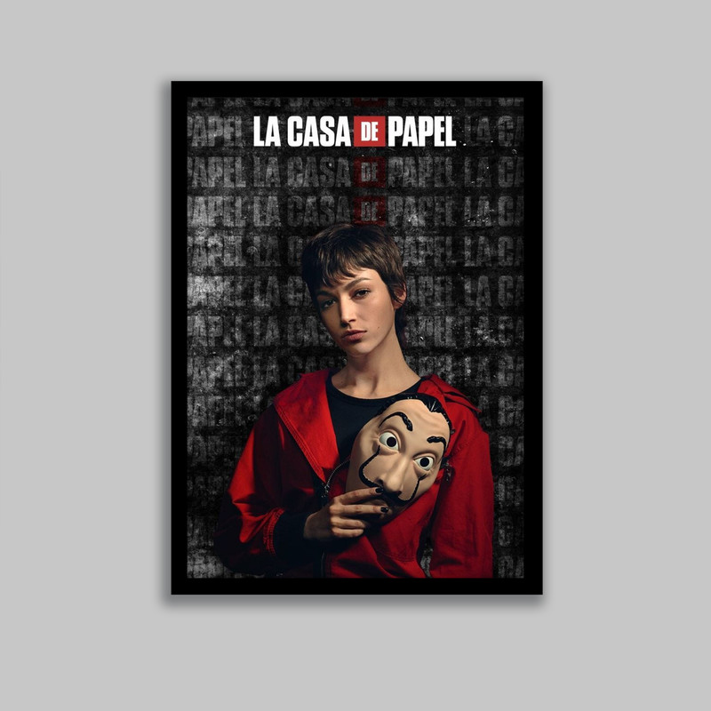 تابلو مدل توکیو سریال خانه کاغذی Money Heist کد LA-G10656-2