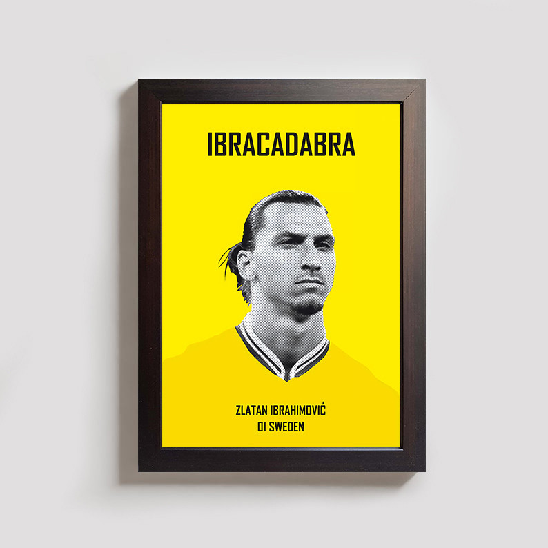 تابلو مدل زلاتان ابراهیموویچ zlatan BR053