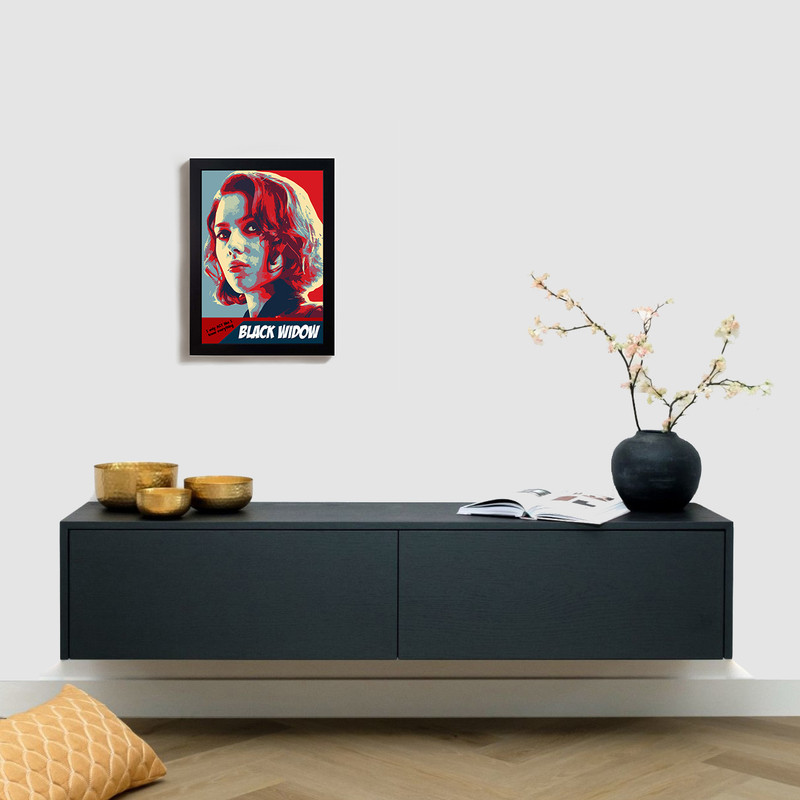 تابلو مدل مارول بلک ویدو marvel black widow BL70