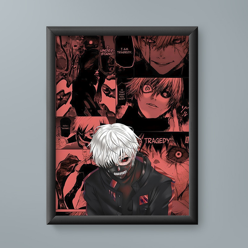تابلو مدل انیمه کن کانکی توکیو غول Ken Kaneki Tokyo Ghoul anime 05
