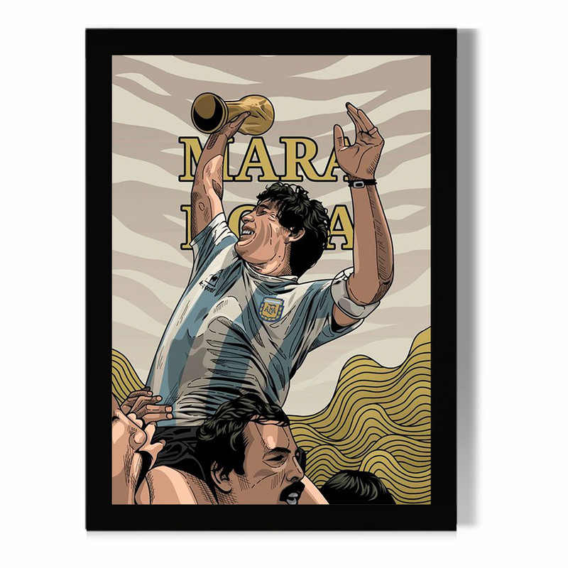 تابلو مدل دیواری طرح دیگو مارادونا Diego Maradona کد FD482