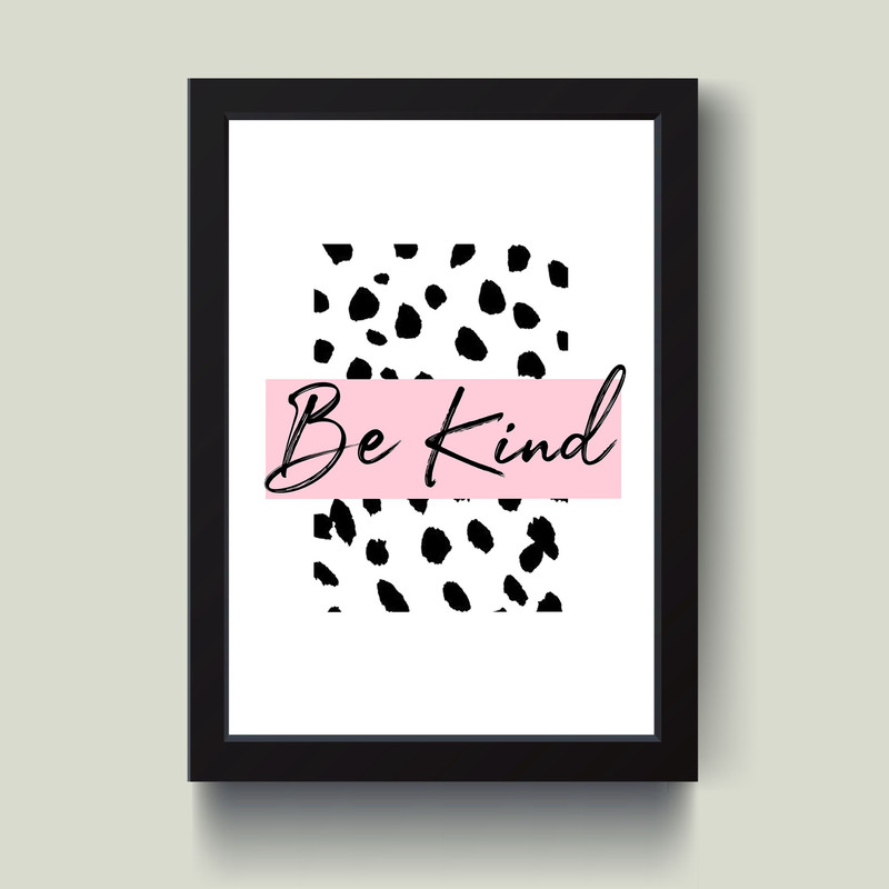تابلو مدل مینیمال Be kind کدS1603-b