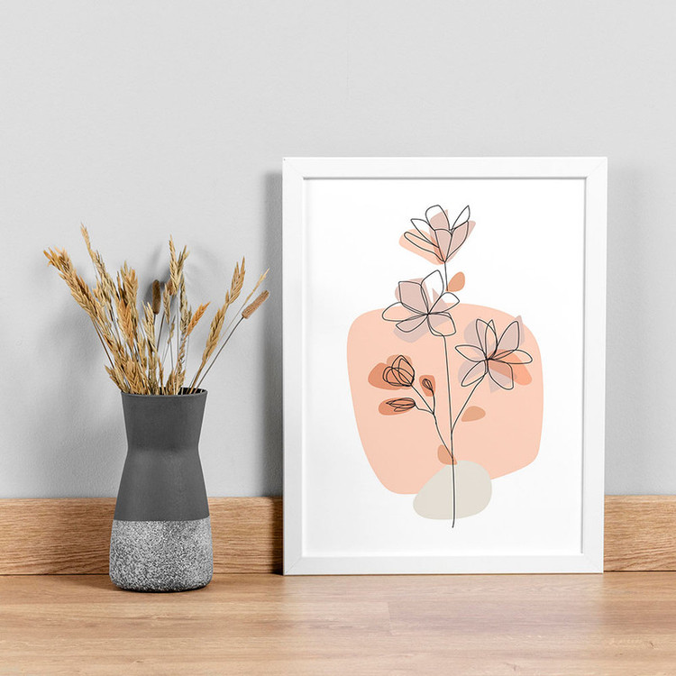 تابلو صبا طرح مدل مینیمال گل کد 2779w