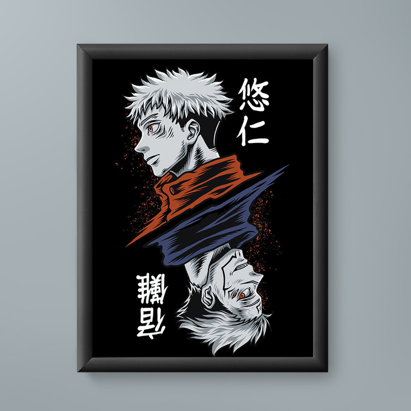 تابلو مدل یوجی ایتادوری سوکونا جوجوتسو کایسن 06 yuji itadori Sukuna Jujutsu Kaisen