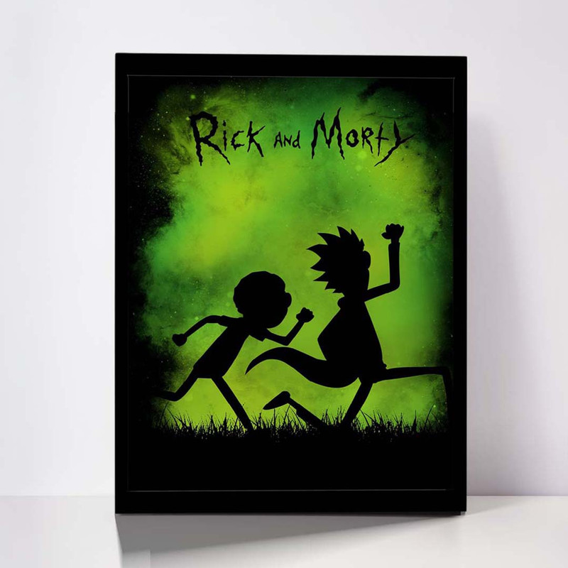 تابلو مدل Rick & Morty کد F-1034