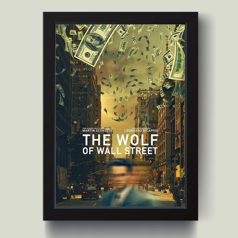 تابلو مدل The Wolf Of Wall Street کد MJ131344