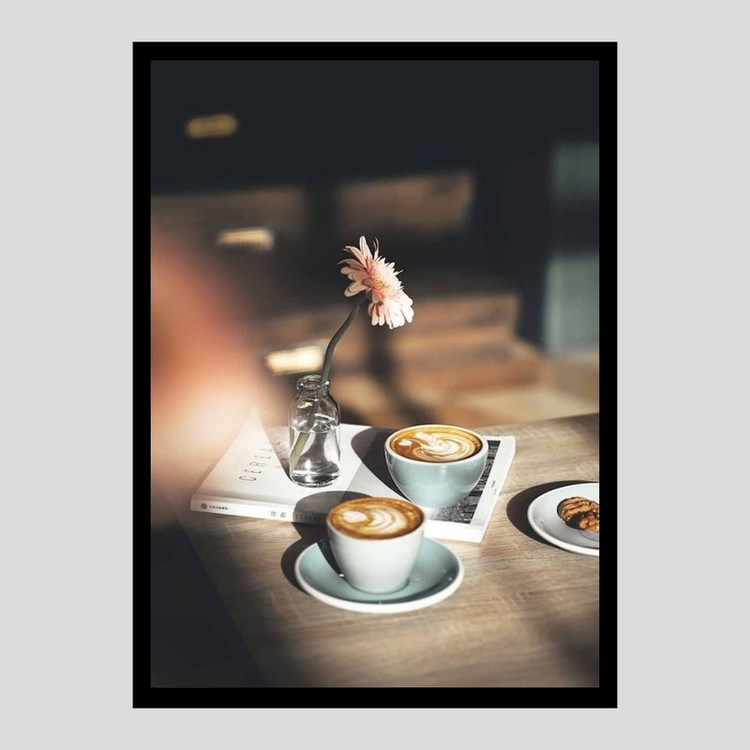 تابلو طرح کافه و قهوه کد Cafe85 مجموعه 7 عددی