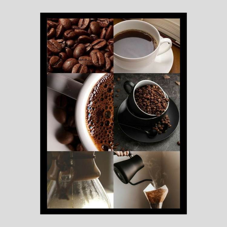 تابلو طرح کافه و قهوه کد Cafe85 مجموعه 7 عددی