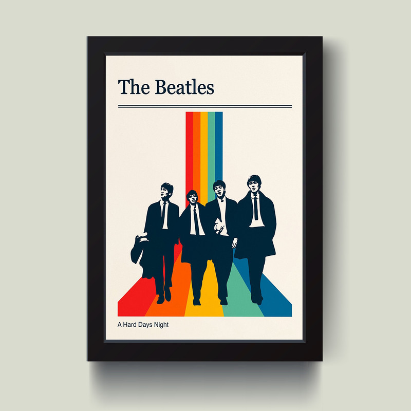 تابلو مدل The Beatles کد m2673-b