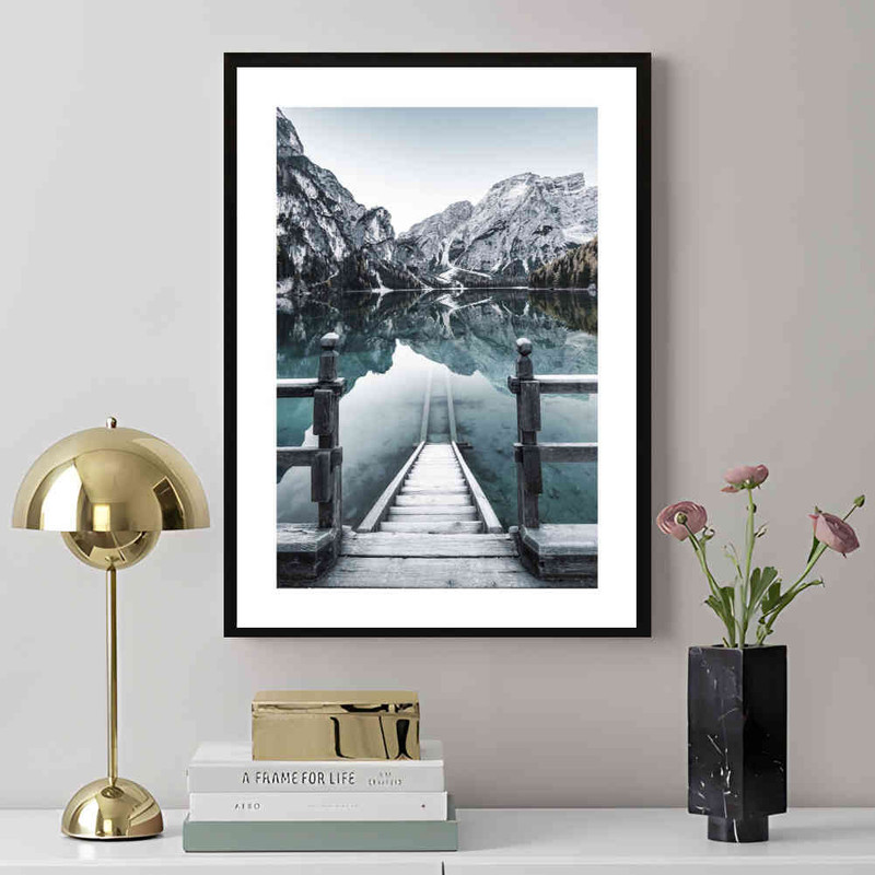 تابلو مدل Lago di braies کد 248901874