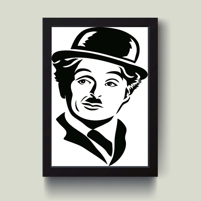 تابلو مدل مینیمال Charlie Chaplin چارلی چاپلین کد  m50303