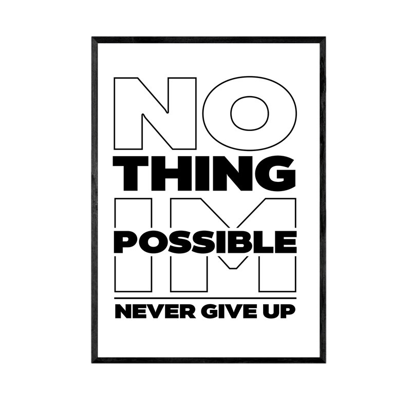 تابلو مدل انگیزشی Nothing Impossible