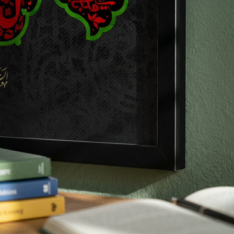 تابلو طرح شهادت امام حسین (ع) مدل G14315 فریم مشکی