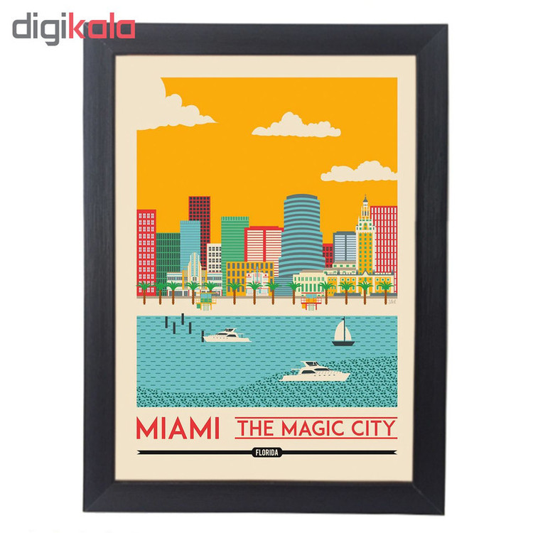تابلو آگاپه مدل G106 طرح Miami