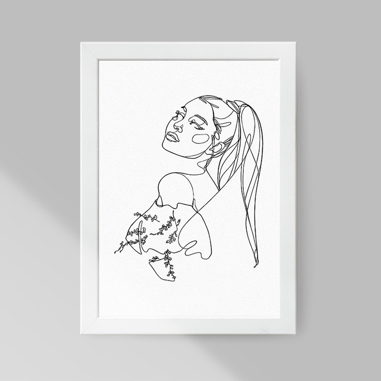 تابلو صبا طرح مدل Ariana Grande کد S0642-w