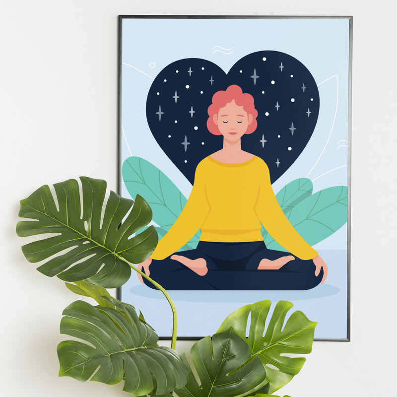 تابلو دیواری مدل yoga01