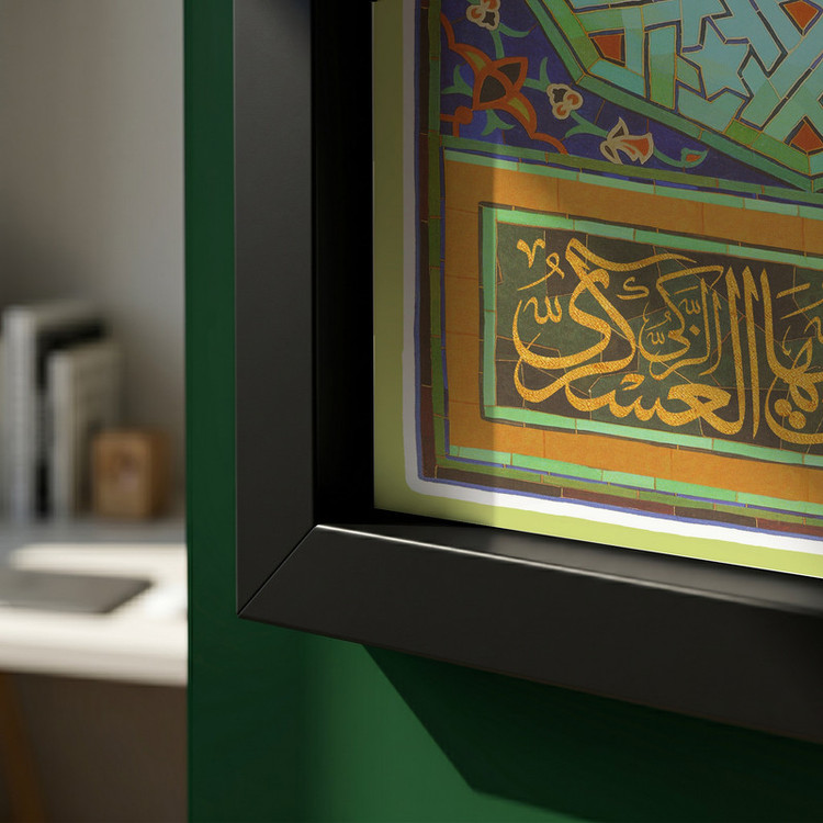 تابلو طرح ولادت امام حسن عسکری (ع) مدل G14953 فریم مشکی