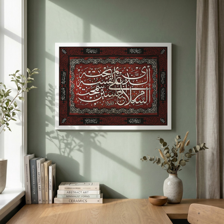 تابلو طرح محرم مدل G14749 فریم سفید