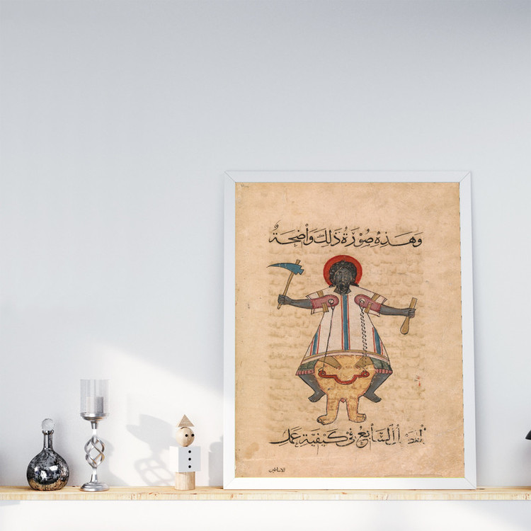 تابلو طرح طراحی ساعت فیلسان مدل G01027 فریم سفید