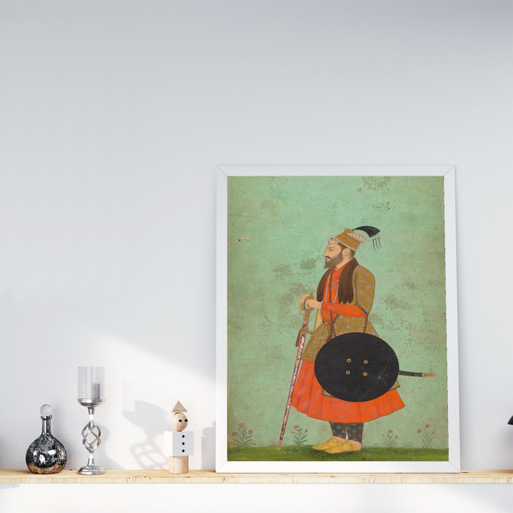 تابلو طرح نگاره شاهزاده مراد مدل G01602 فریم سفید
