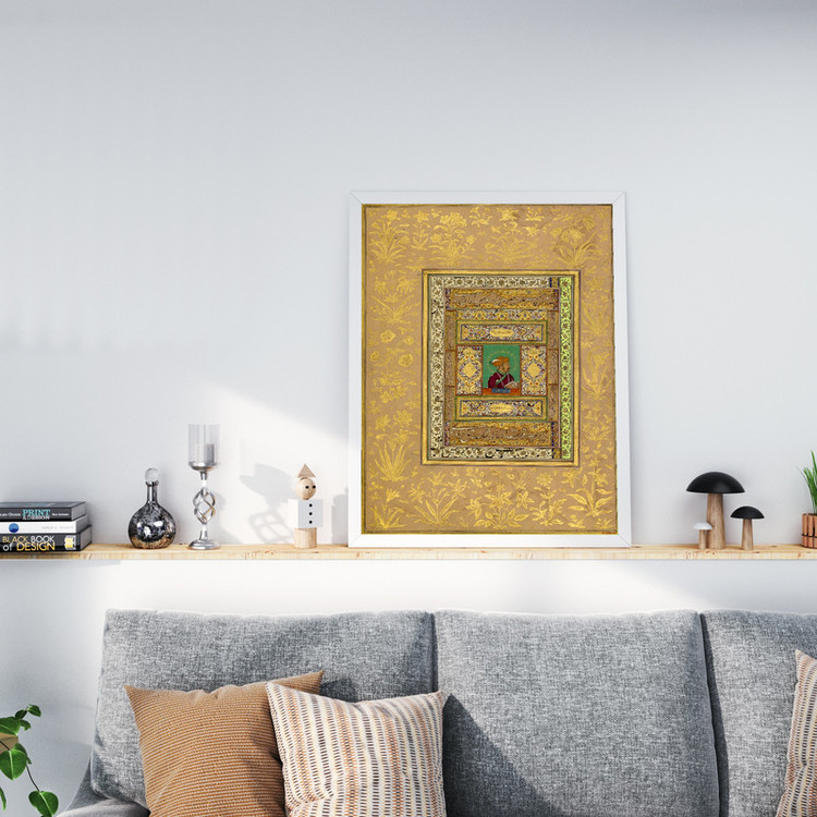 تابلو طرح نگاره امپراتور مدل G00866 فریم سفید