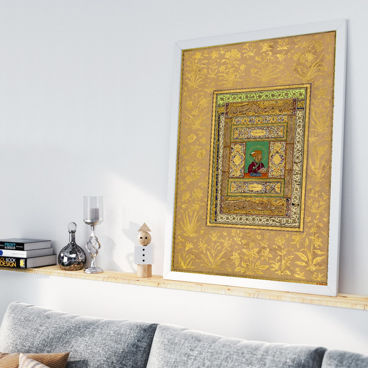 تابلو طرح نگاره امپراتور مدل G00866 فریم سفید