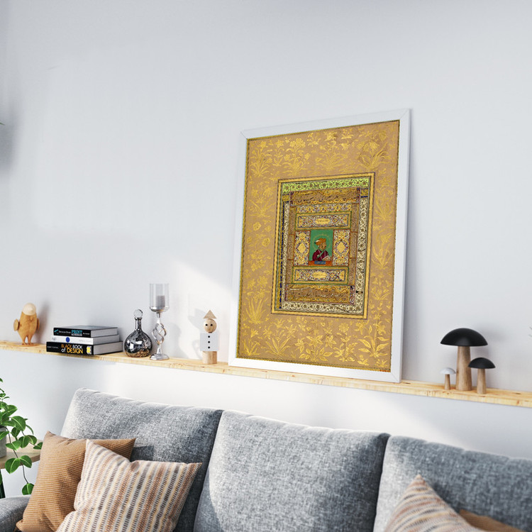 تابلو طرح نگاره امپراتور مدل G00866 فریم سفید